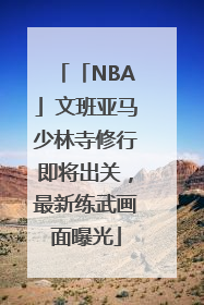 「NBA」文班亚马少林寺修行即将出关，最新练武画面曝光